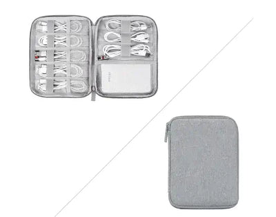 Solid Color Polyester Storage Bag for Cables & Earphones