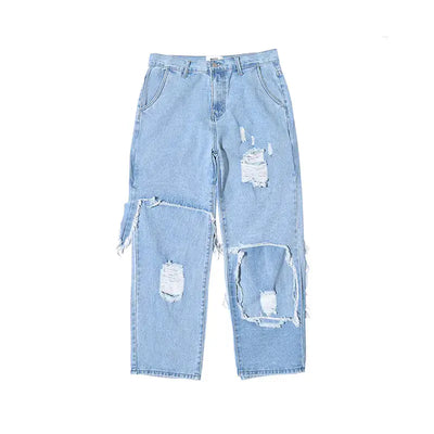 Black Plus Size Loose Jeans