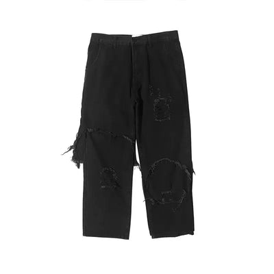 Black Plus Size Loose Jeans