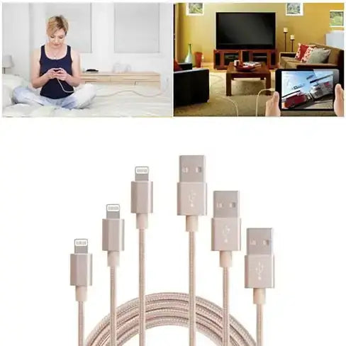 Charging Cables 3ft-6ft-10ft All 3 Included