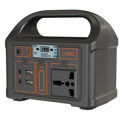 Camping Super Power Bank with multiple ports and LED display for outdoor charging.