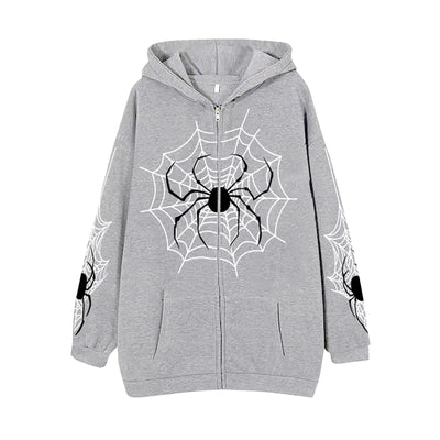 Unisex Spider Web Hoodies Jacket