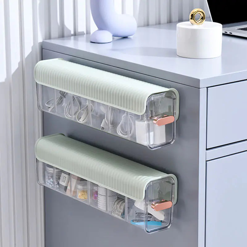 Wall-Mounted Data Cable Storage Box for Chargers