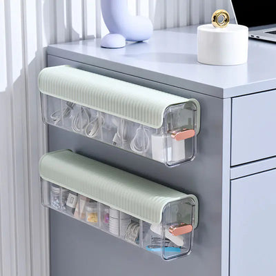 Wall-Mounted Data Cable Storage Box for Chargers