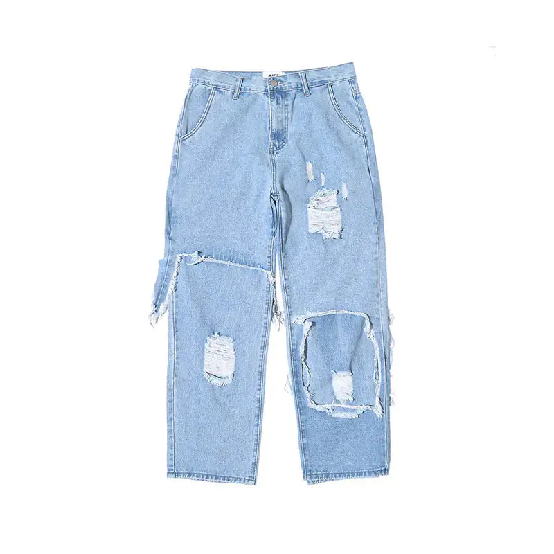 Black Plus Size Loose Jeans