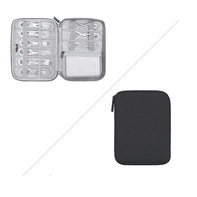 Solid Color Polyester Storage Bag for Cables & Earphones