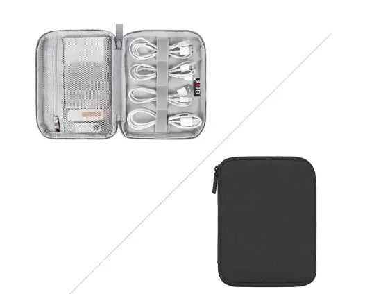Solid Color Polyester Storage Bag for Cables & Earphones
