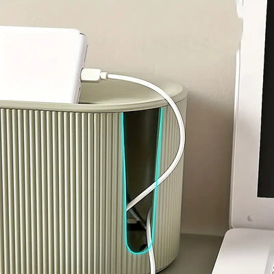 Cable Management Box - Organizer for Desk & TV Cables