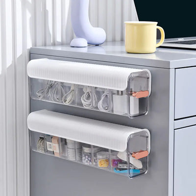 Wall-Mounted Data Cable Storage Box for Chargers