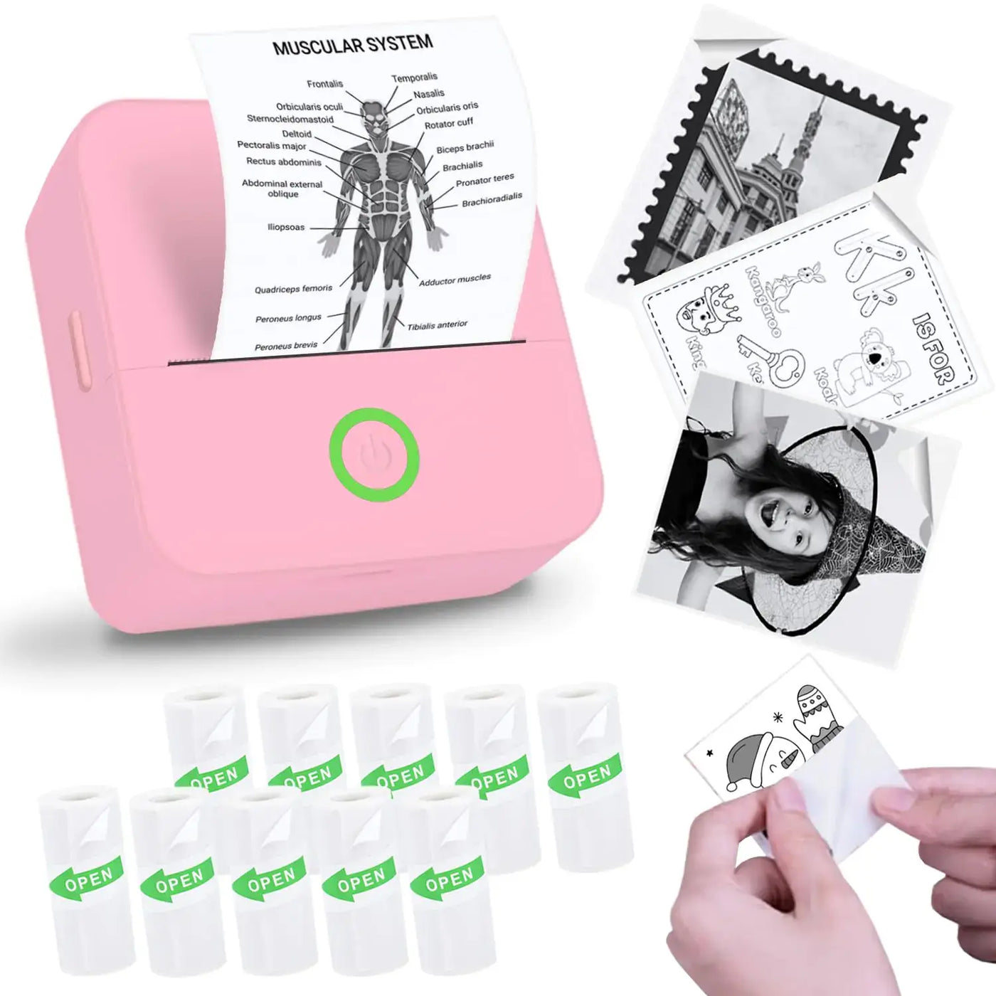 Vicbear Mini Sticker Printer